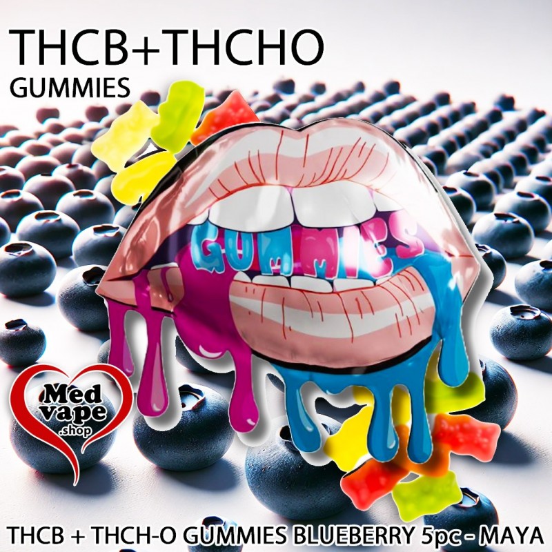 THCB + THCH-O GUMMIES BLUEBERRY 5pc - MAYA WEED CANNABIS LEGAL THC THCB + THCH-O GUMMIES BLUEBERRY 5pc - MAYA WEED CANNABIS LEGAL THC